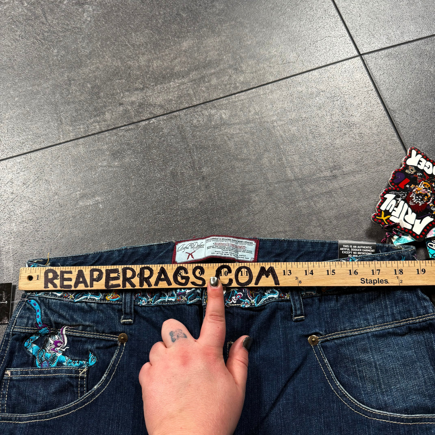 (rare) Deadstock 2000s Artful Dodger Jeans (38x32)