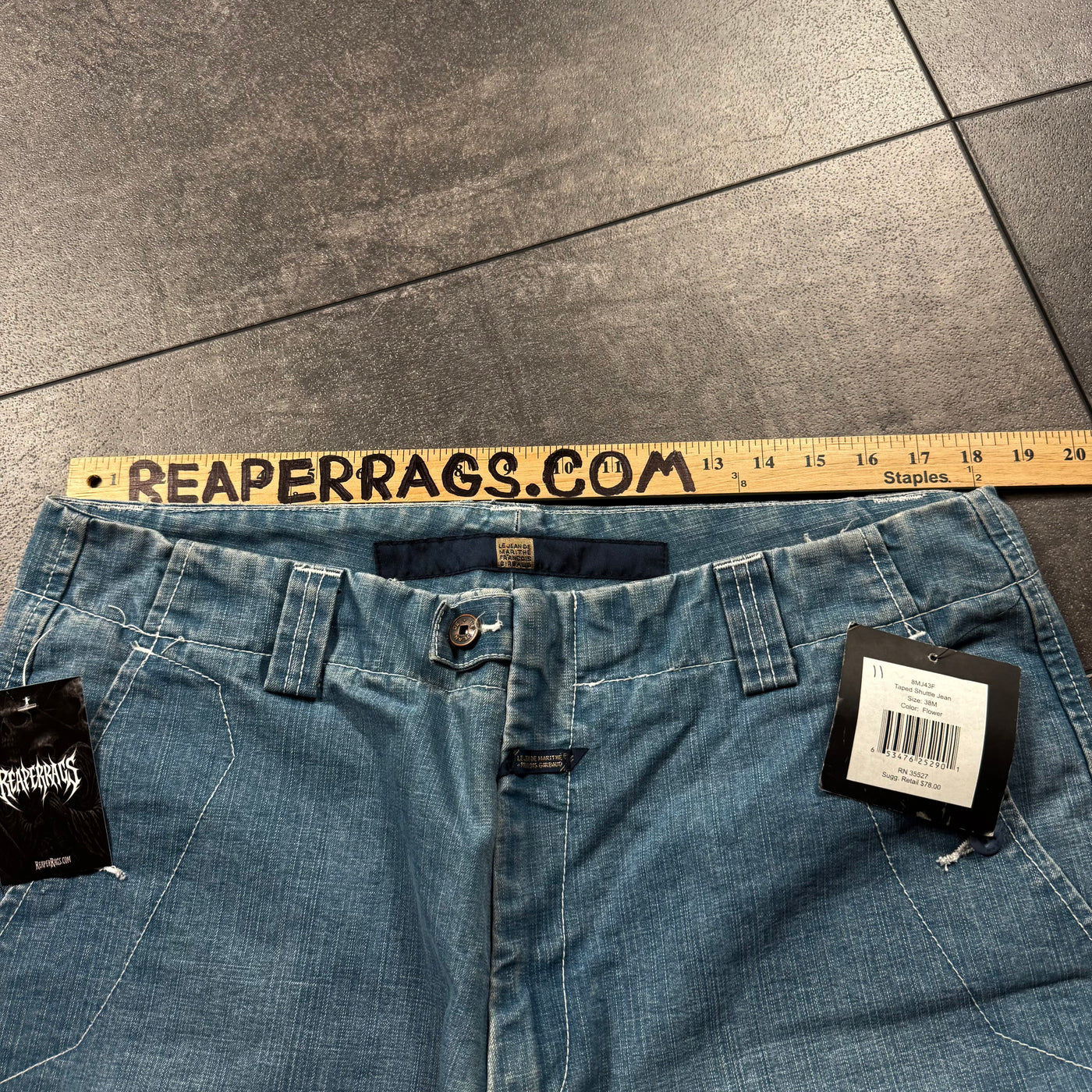 (rare) Deadstock 2000s Girbaud Strap Jeans (36x32)