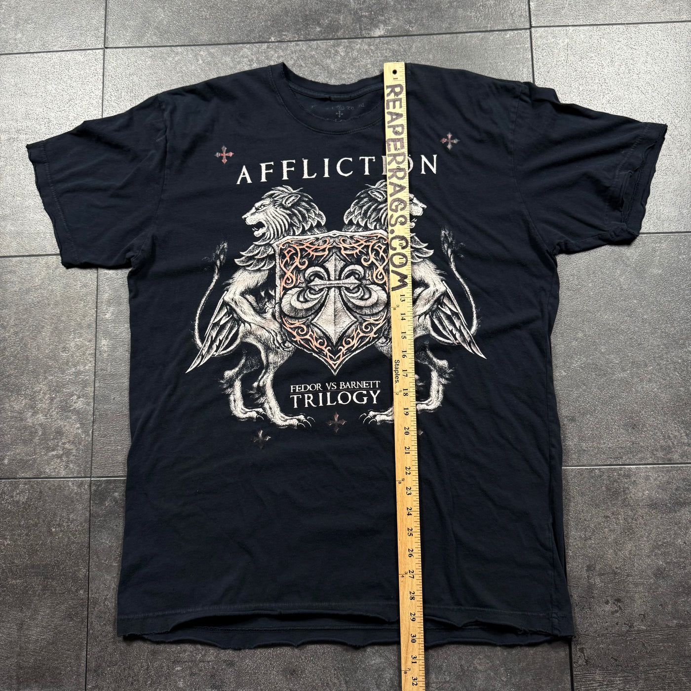 2000s Affliction x Fedor Shirt (XL)