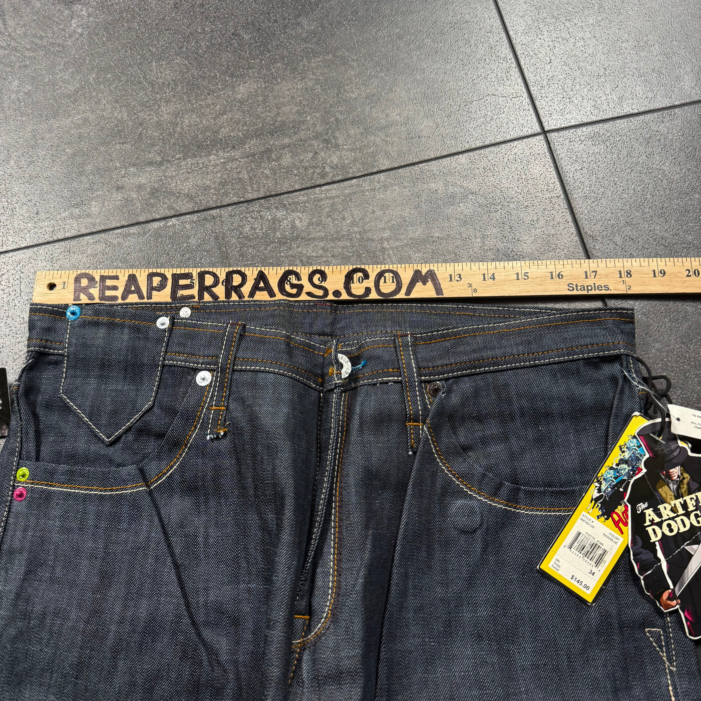 (rare) Deadstock 2000s Artful Dodger Jeans (36x32)