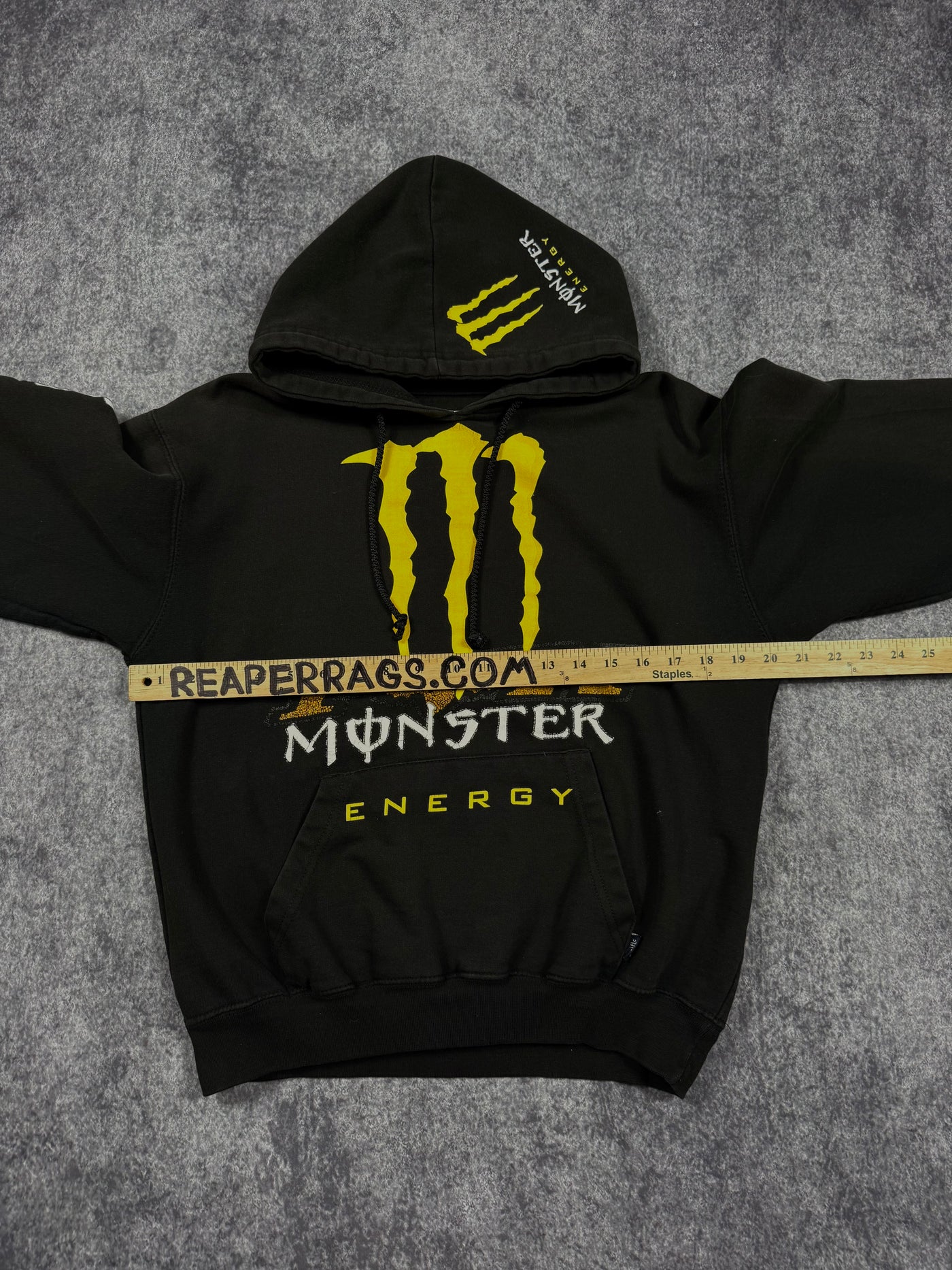 (rare) 2000s monster energy x fox racing hoodie (M)