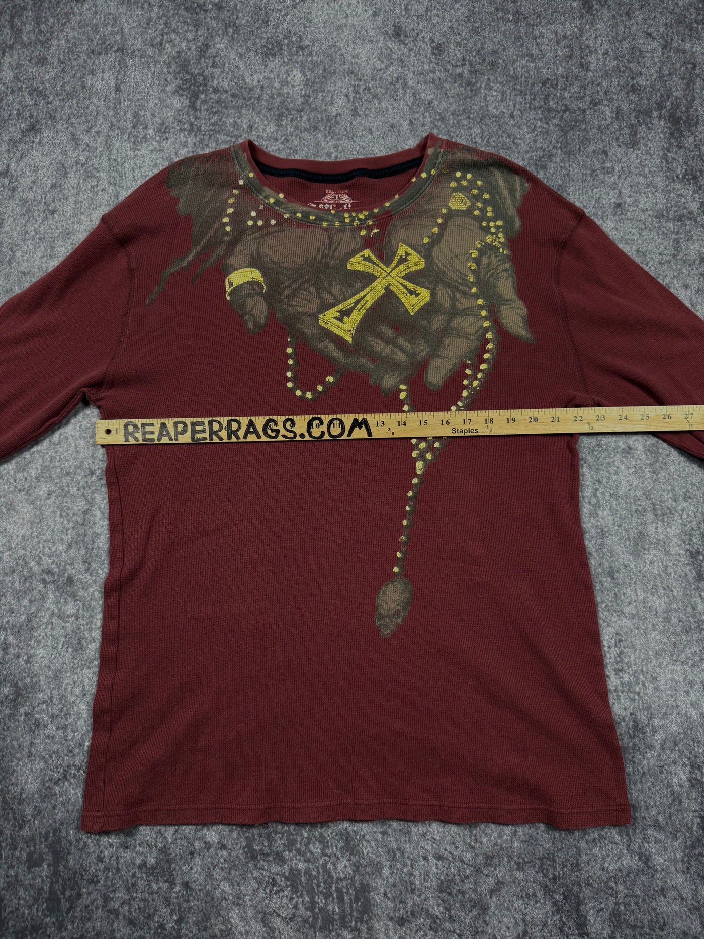 (rare) 2000s affliction x ozzy osbourne thermal (L)