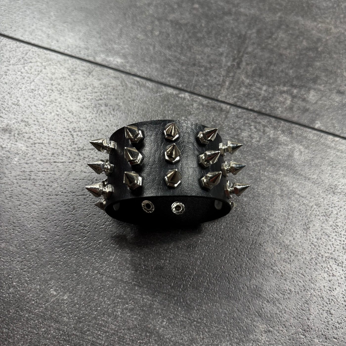 Triple Row Spike Bracelet