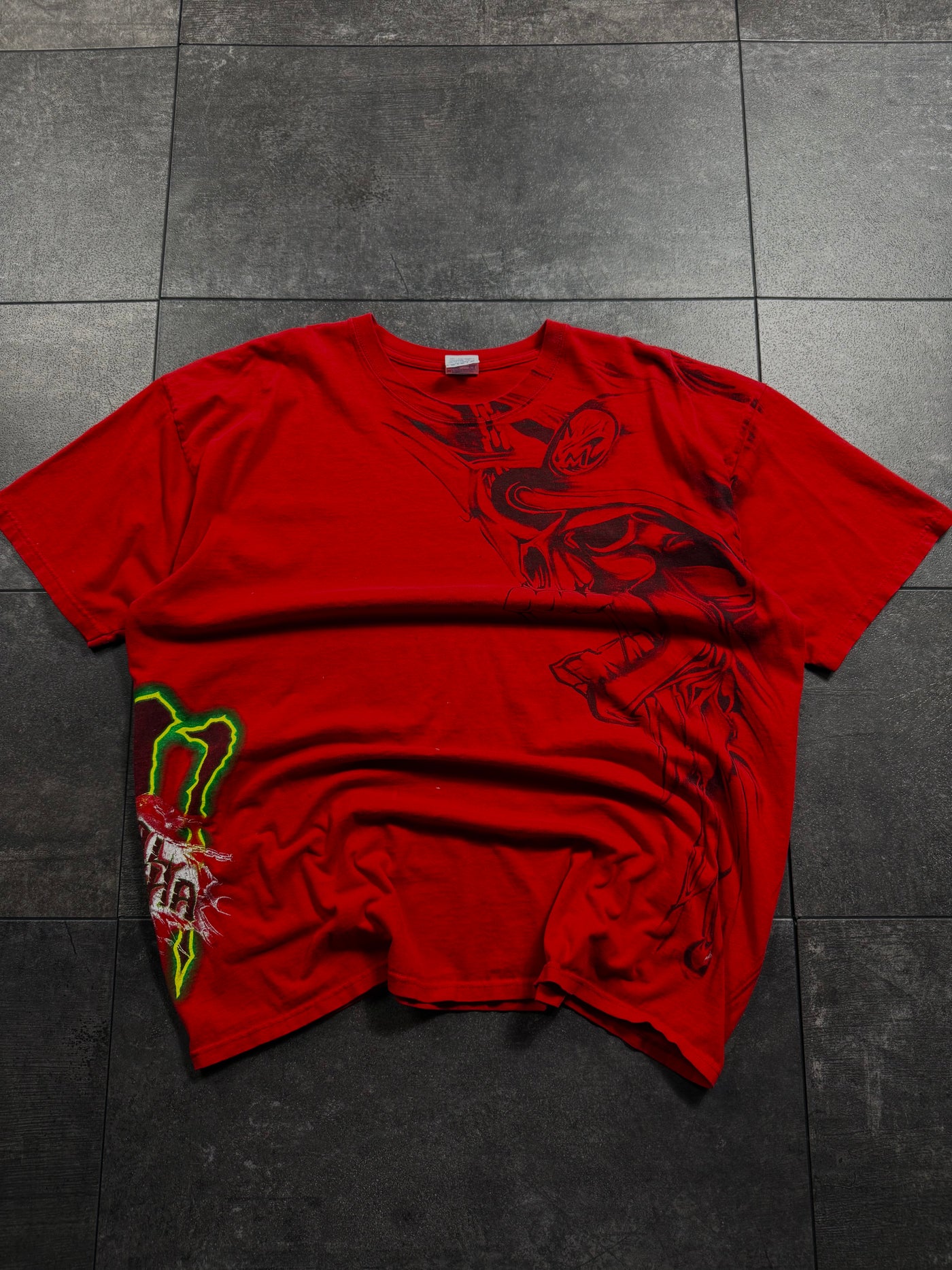 (rare) 2000s metal mulisha x monster energy shirt