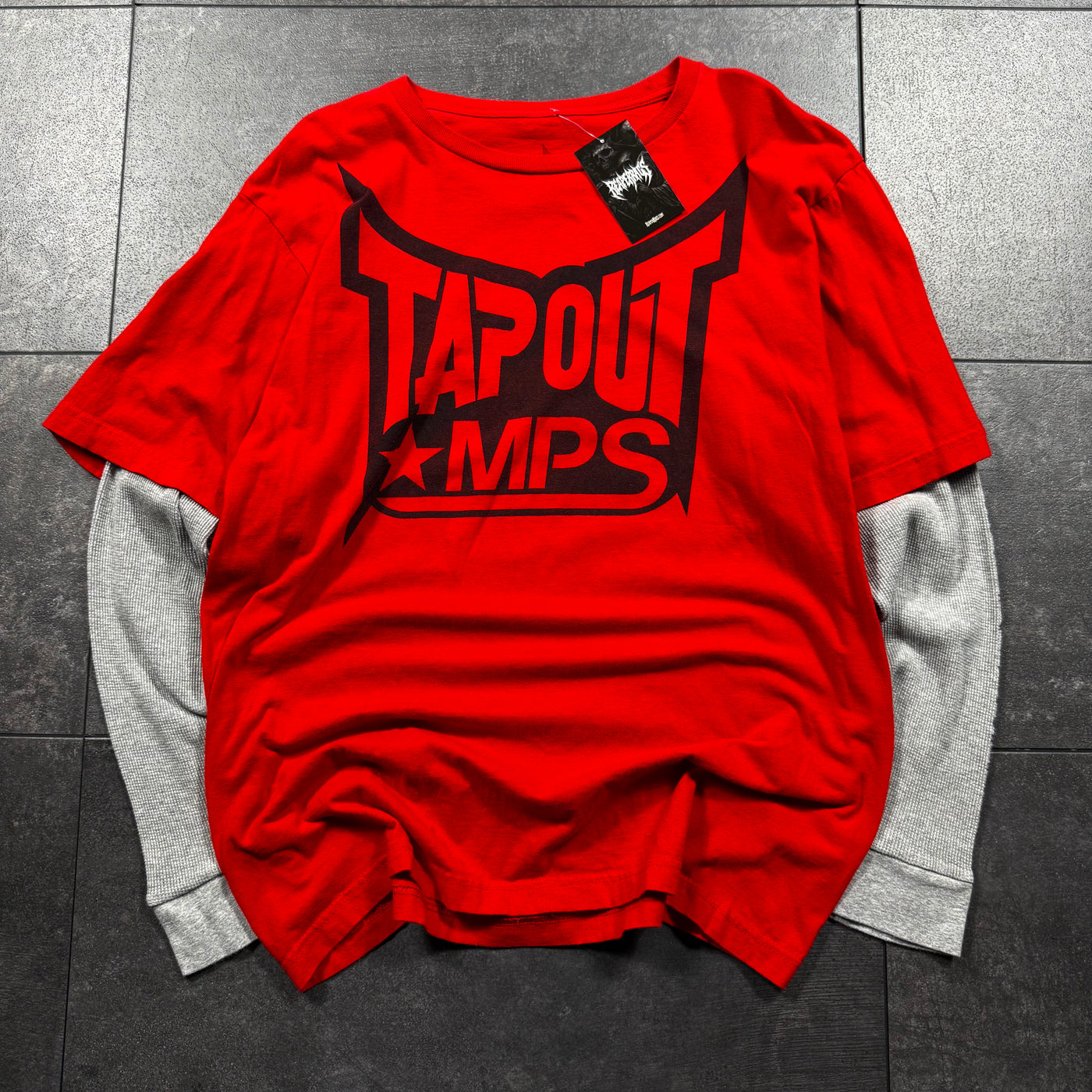 2000s Tapout Layered Shirt (L)