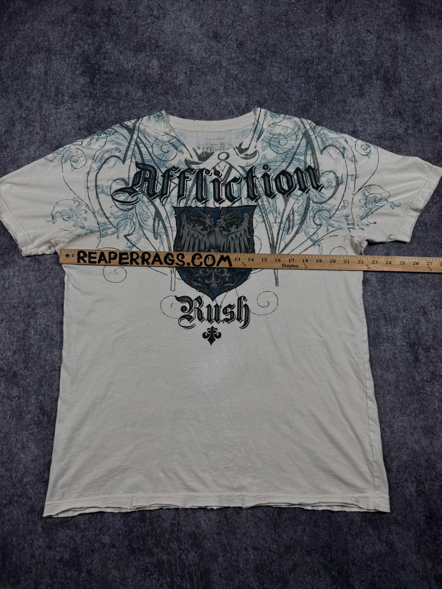 (rare) 2000s affliction x rush shirt (L)