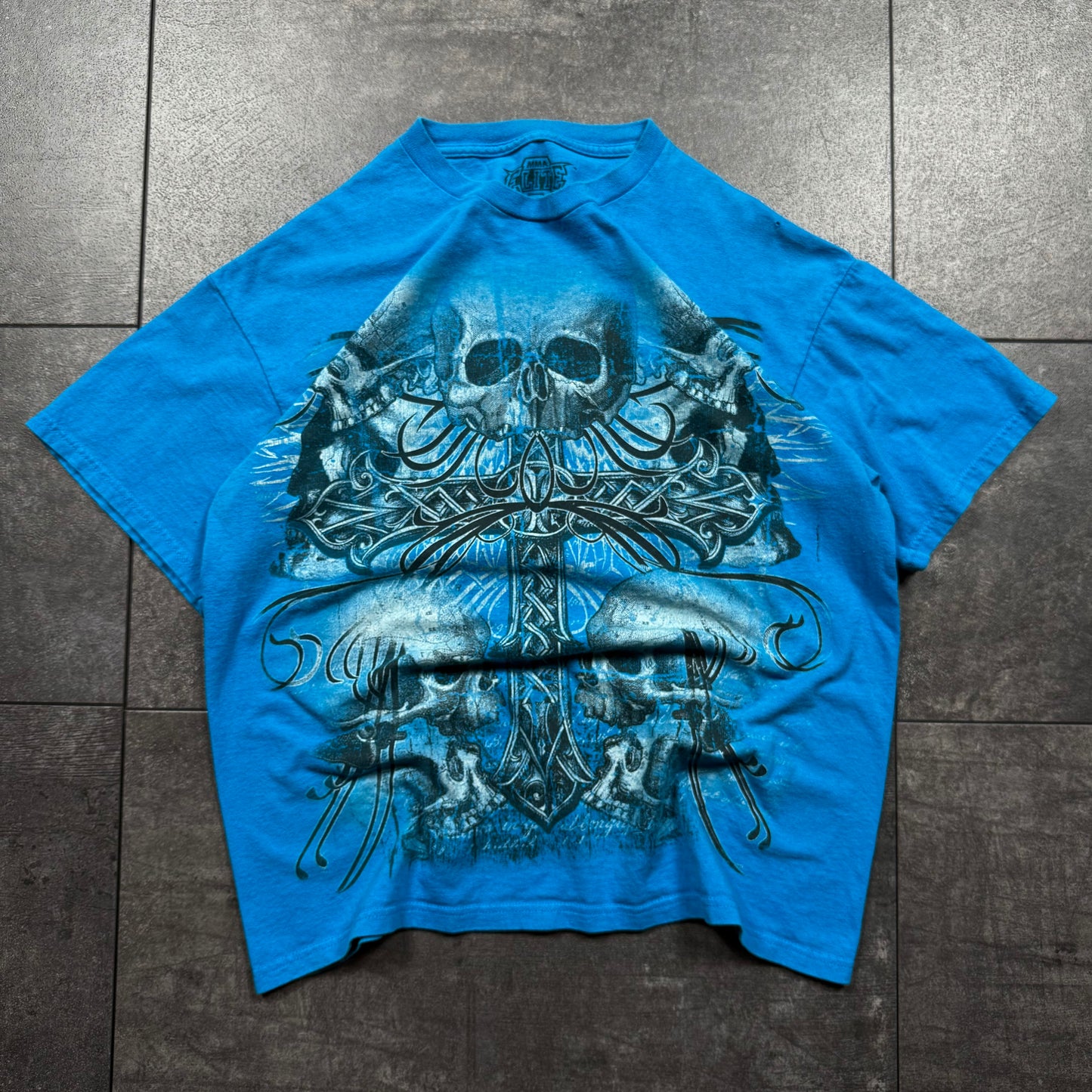 Y2K Jesse Pinkman Style MMA ELITE Skull Tshirt (L)