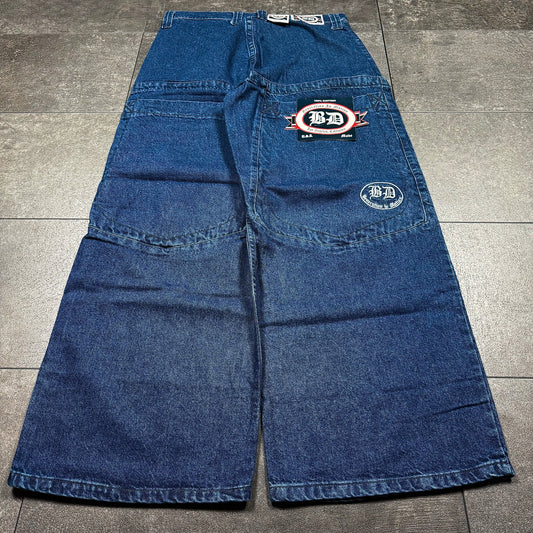 Y2K JNCO Style BD County Baggy Wide Leg Jeans (36x32)