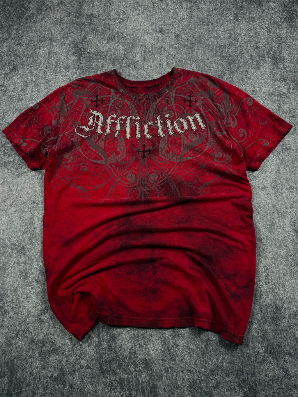 (rare) 2000s affliction reversible shirt (L)
