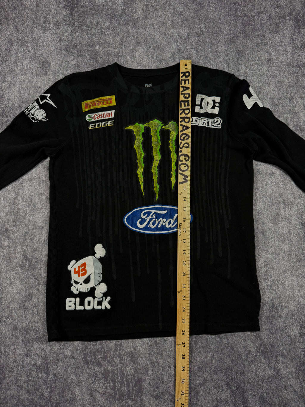 (rare) 2000s monster energy x dc shoes x ken block thermal (M)
