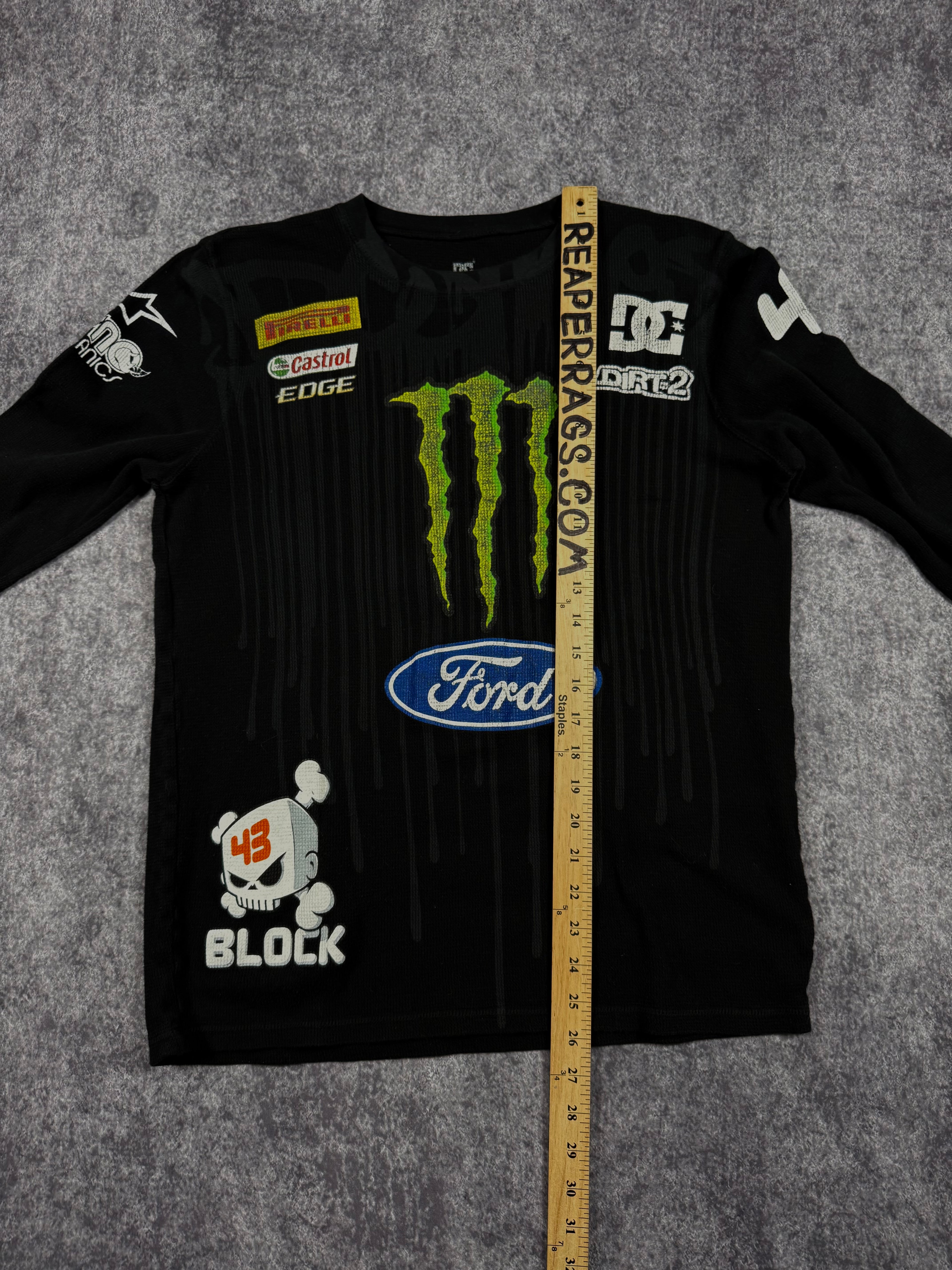 (rare) 2000s monster energy x dc shoes x ken block thermal (M)