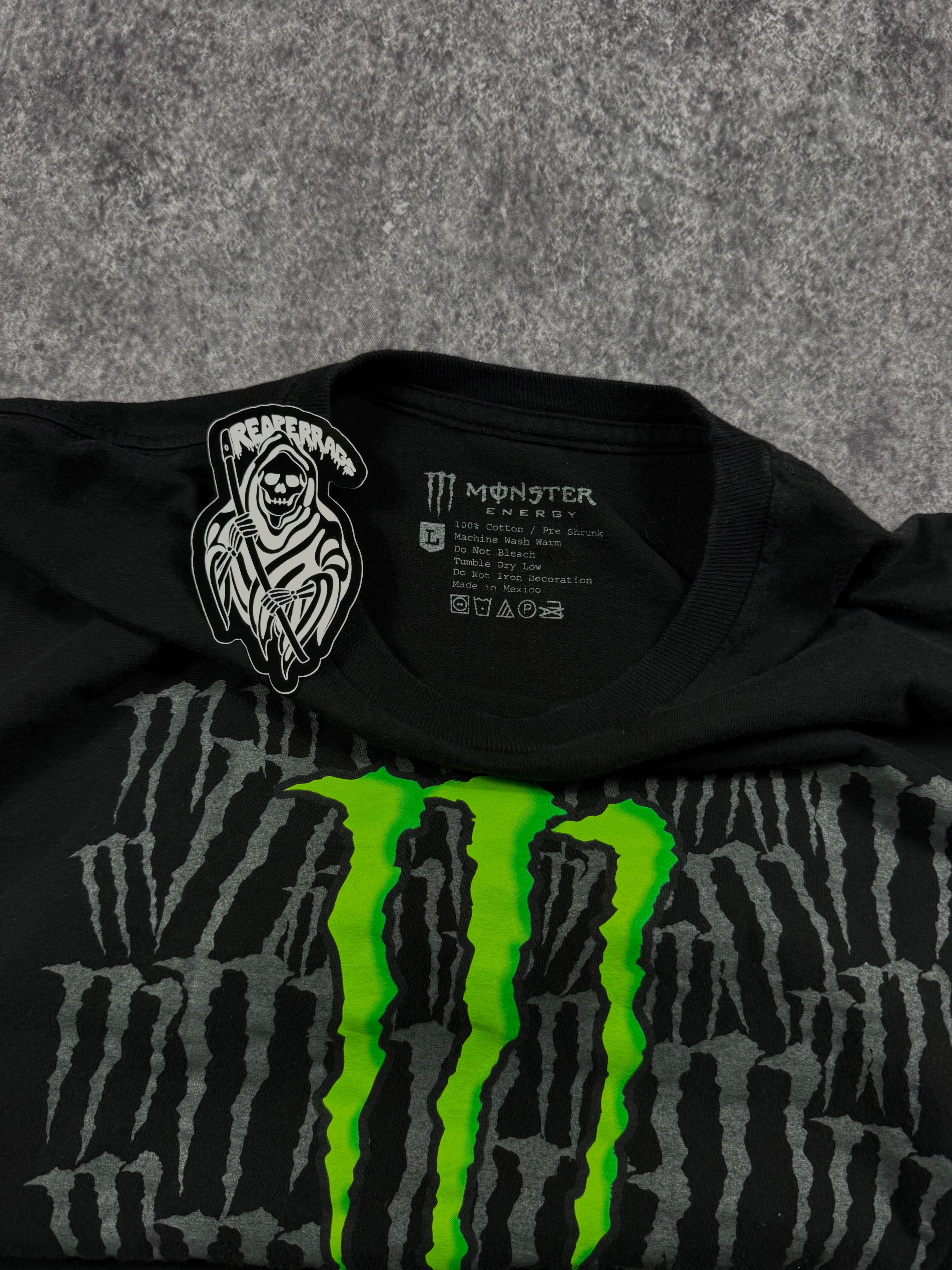 (rare) 2000s monster energy shirt (M)