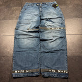 Deadstock Marithe Francois Girbaud Shuttle Strap Jeans (42x33)