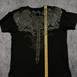(rare) 2000s ring of fire chrome shirt (XL)