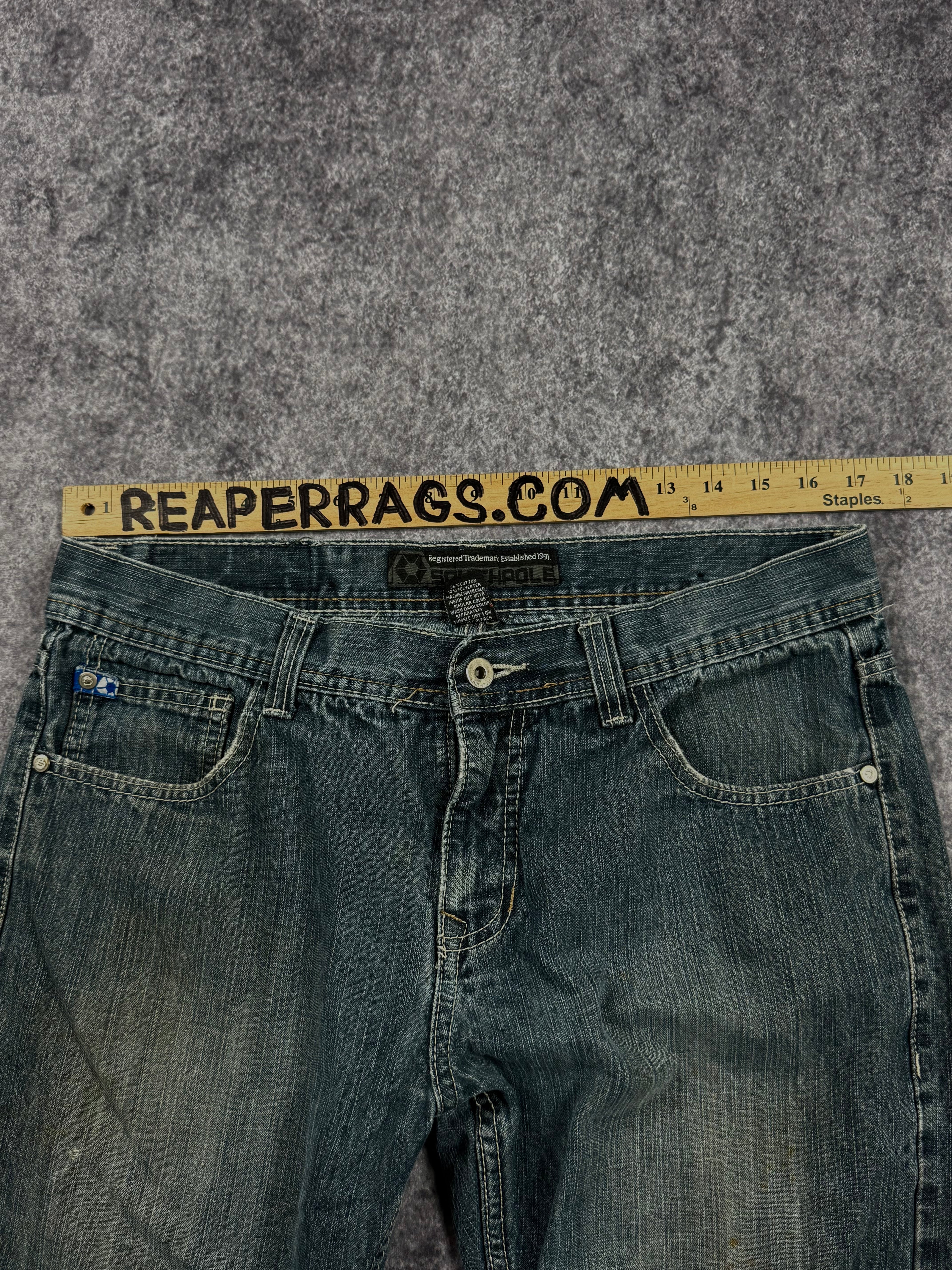 2000s southpole blue tab jeans (34x28)
