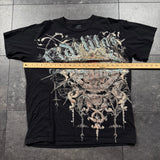 (rare) 2000s Truth&Lies Rhinestone Shirt (XL)