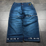 Deadstock Marithe Francois Girbaud Shuttle Strap Jeans (42x33)
