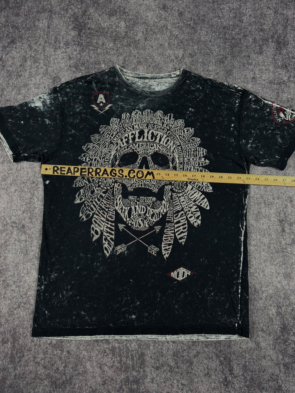 (rare) 2000s affliction reversible shirt (XL)