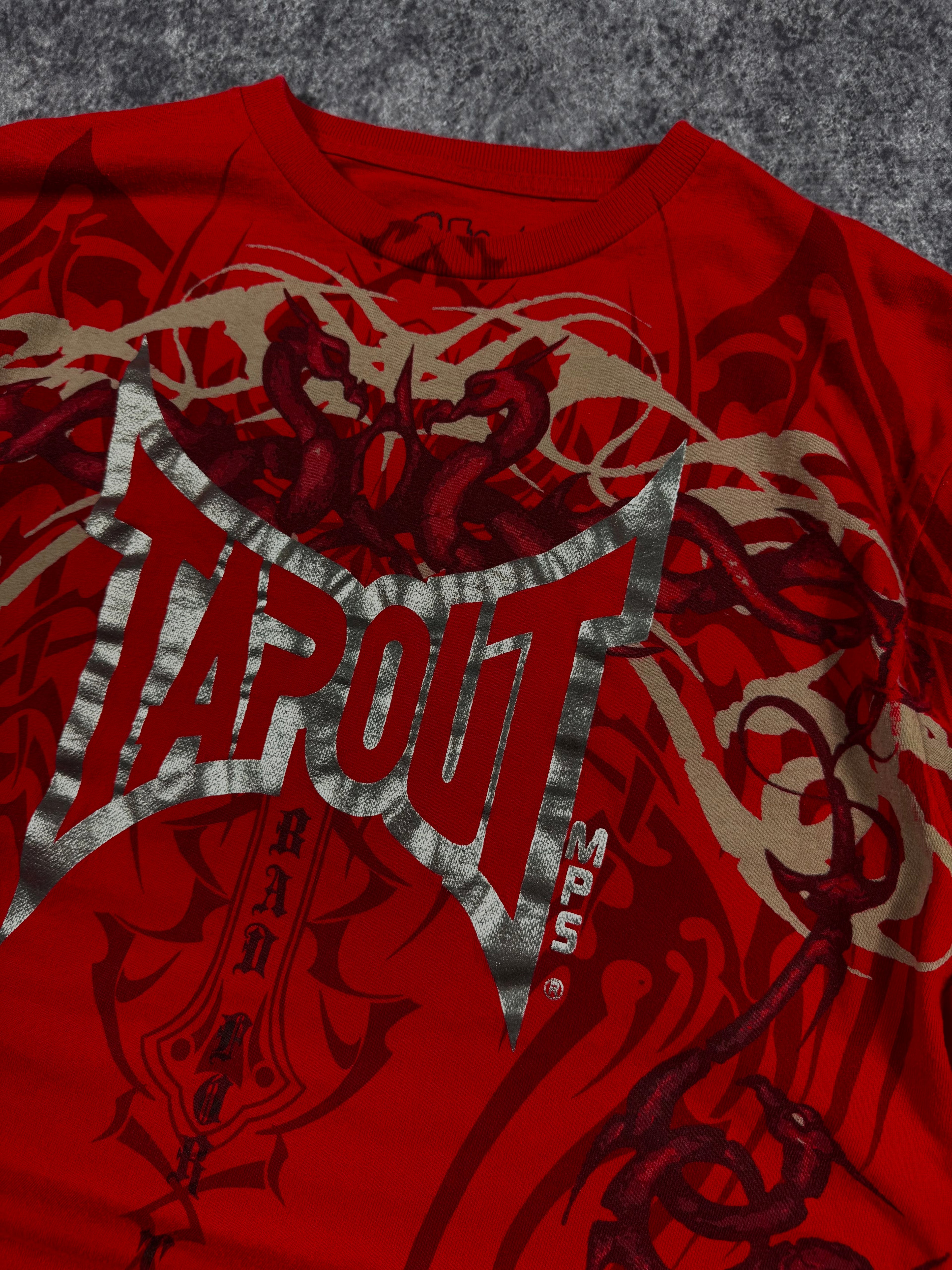 (rare) 2000s tapout chrome shirt (M)