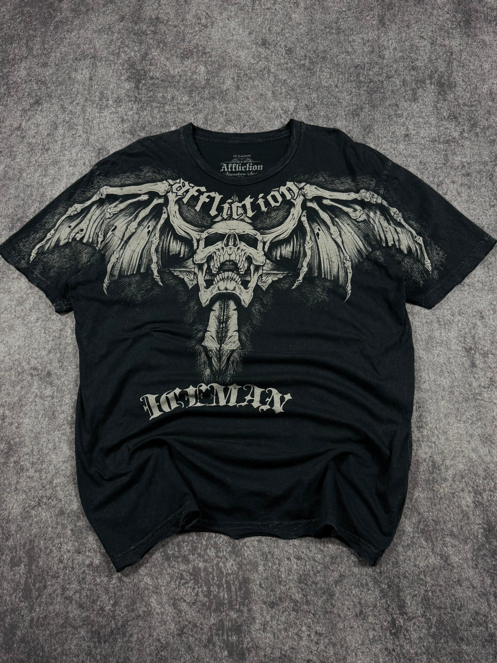 (rare) 2000s affliction x iceman shirt (XL)