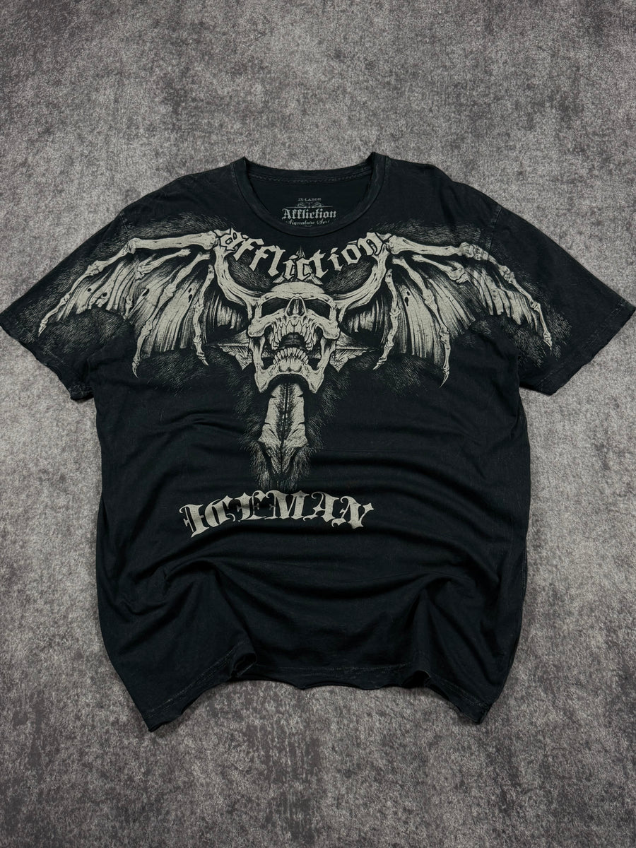 (rare) 2000s affliction x iceman shirt (XL)