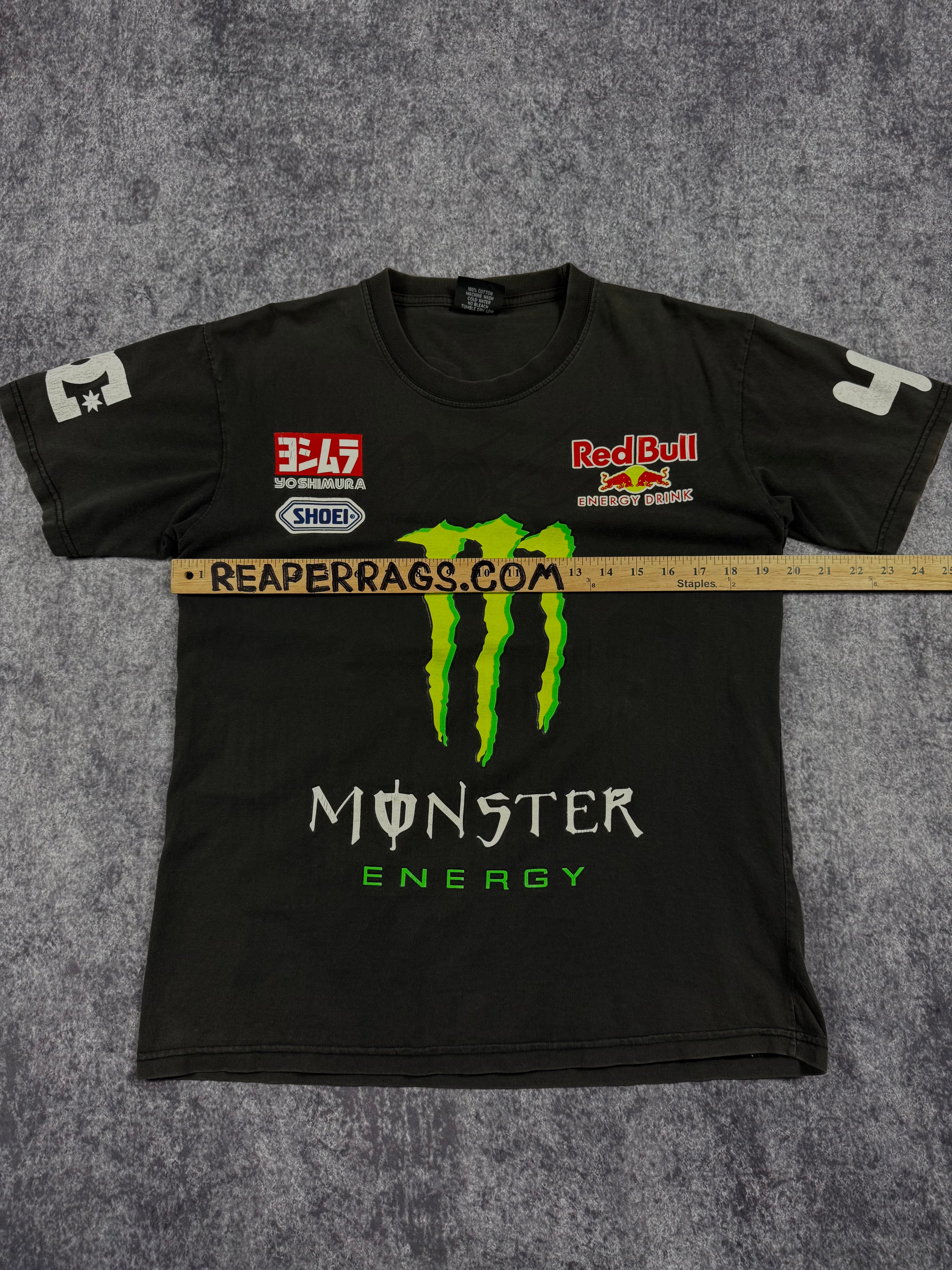 (rare) 2000s ken block x monster energy shirt (M)