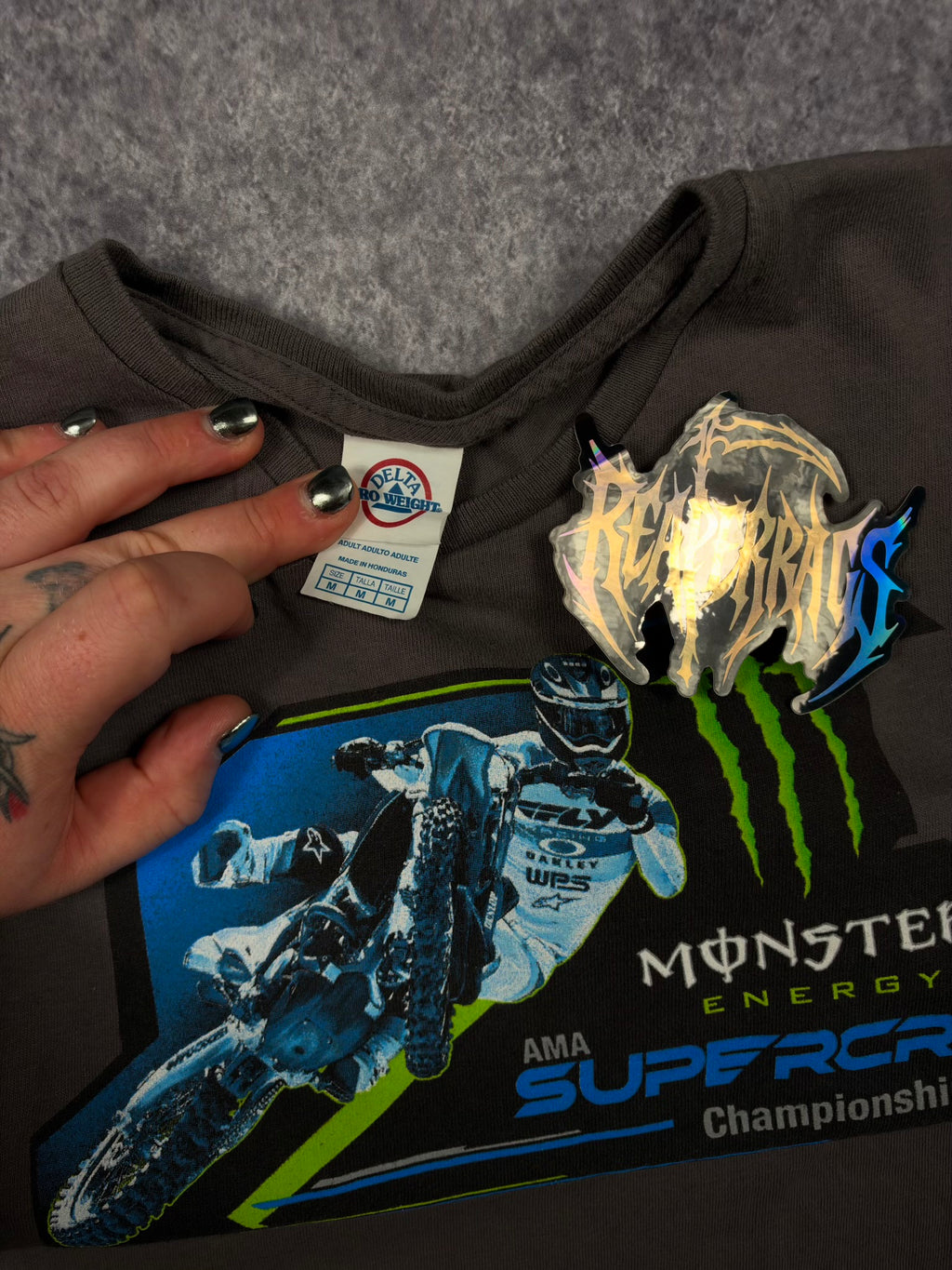 2000s MONSTER ENERGY x SUPERCROSS SHIRT (S)