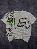 (rare) 2000s monster energy x fox racing shirt (L)