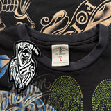 (rare) 2000s Christian Audigier Rhinestone Shirt (M)