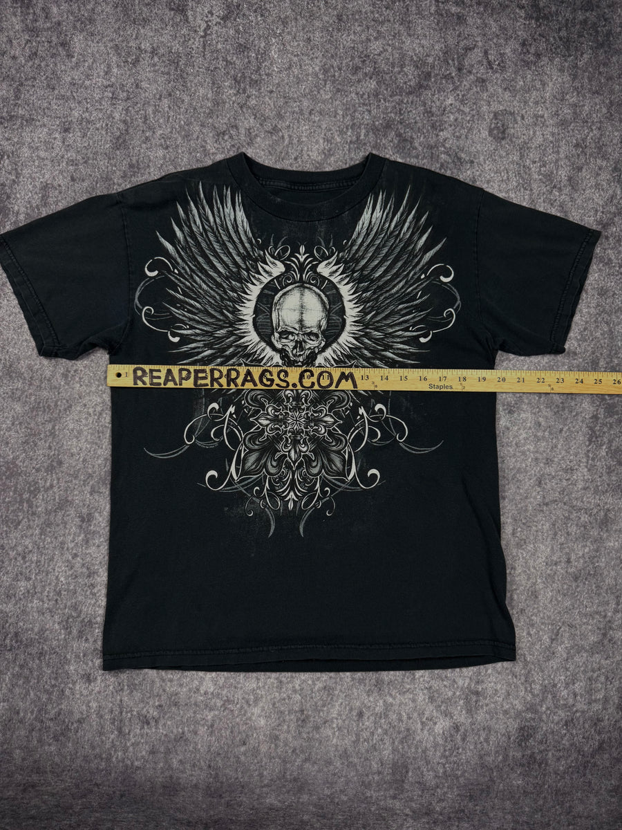 2000s winged skull shirt (M)