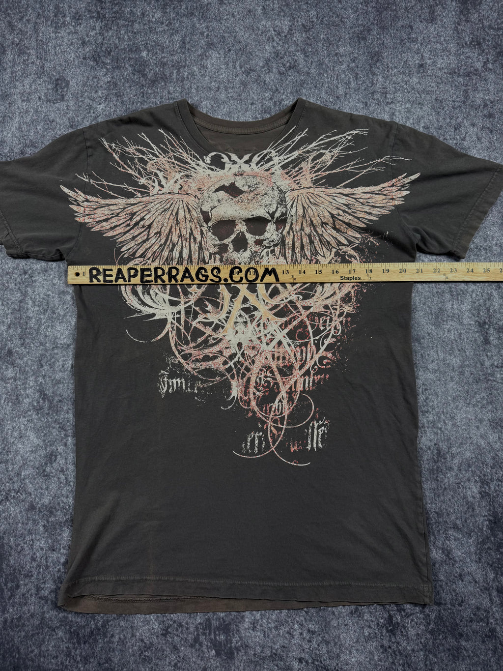 (rare) 2000s xtreme couture chrome shirt (L)