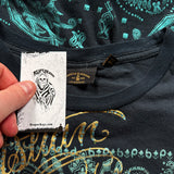 2000s Christian Audigier Rhinestone Shirt (M)