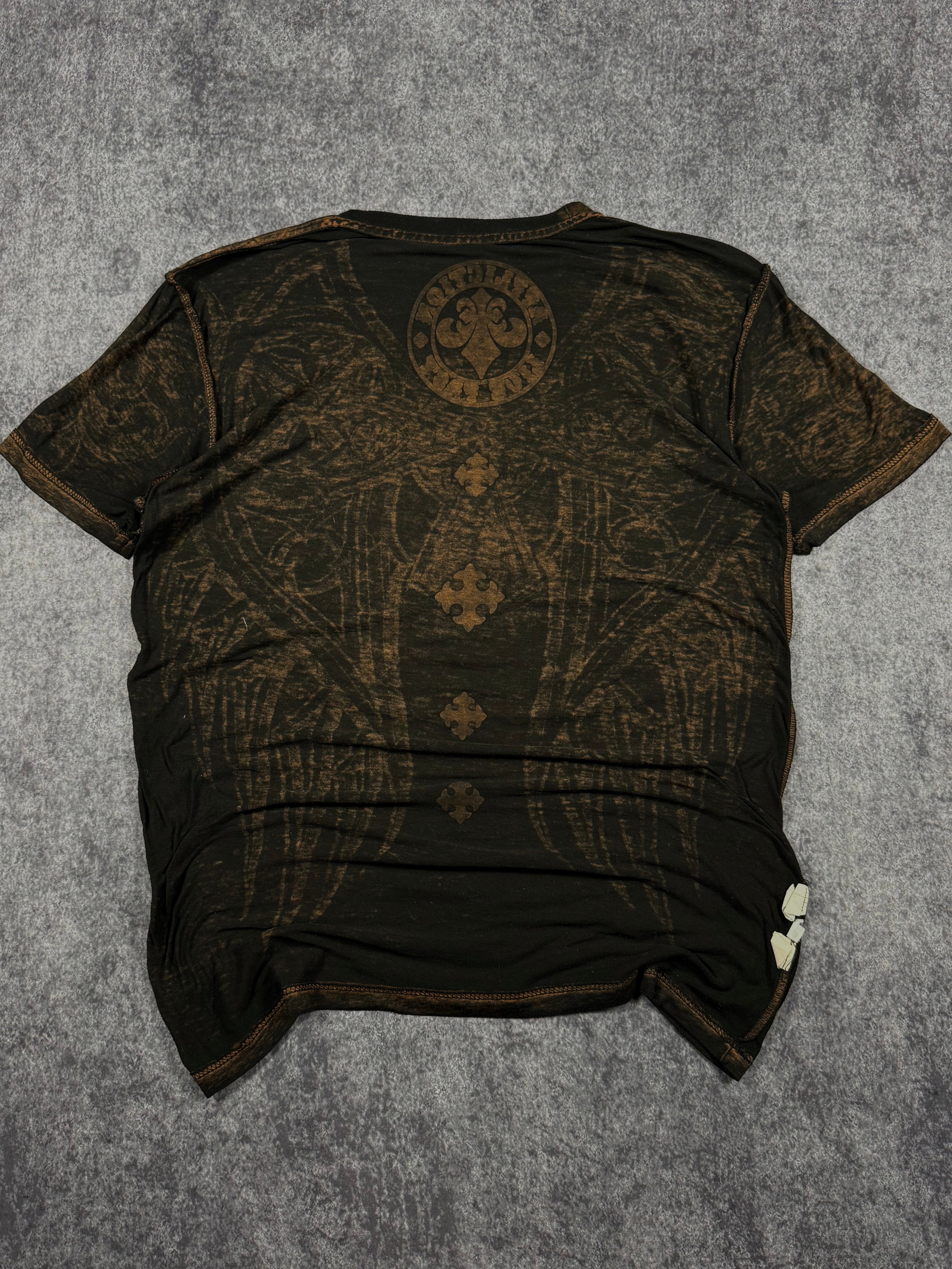 (rare) 2000s ultra thin reversible affliction shirt (L)