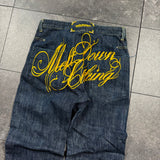 2000s Meltdown Embroidered Jeans (32x30)