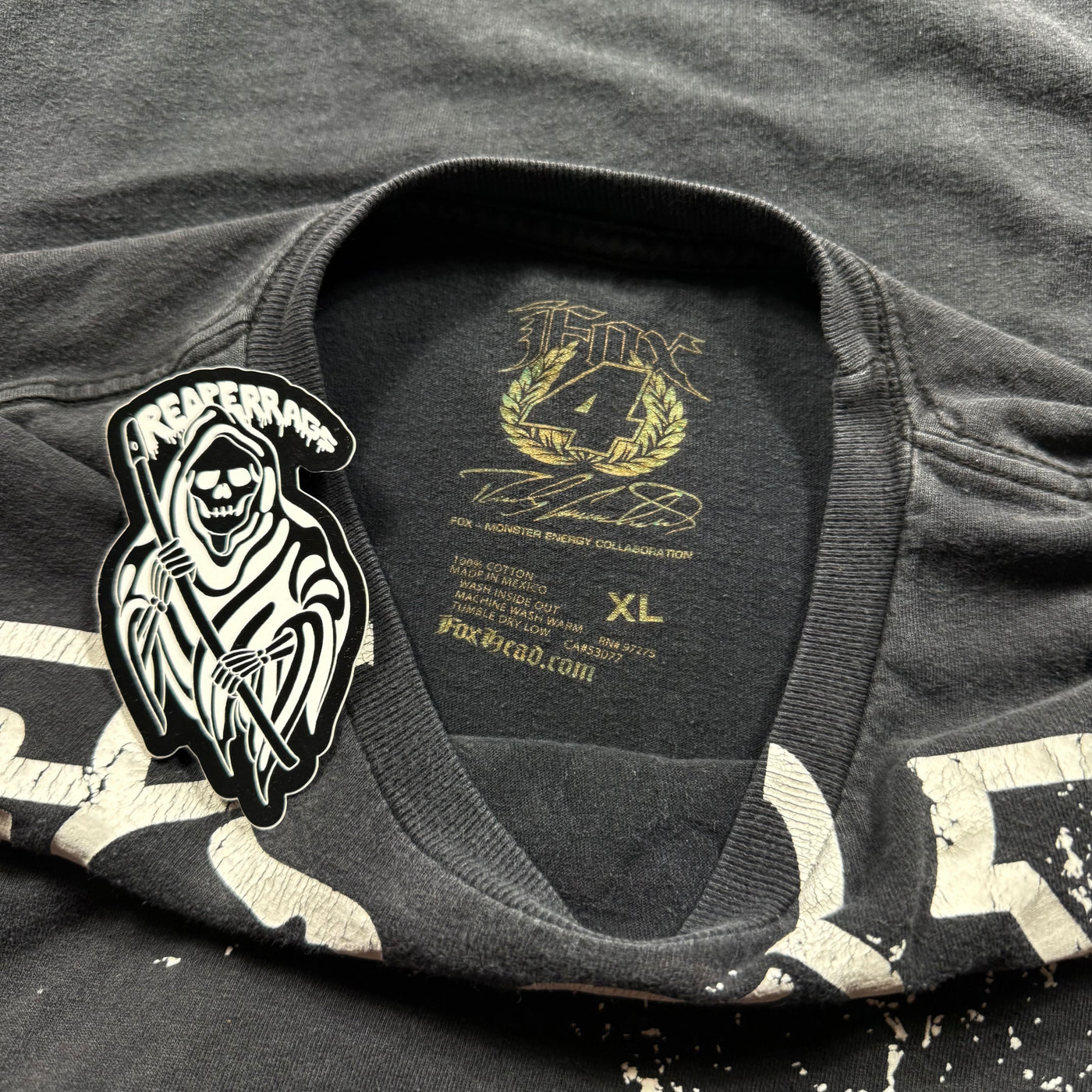 (rare) 2000s Monster x Fox Shirt (XL)