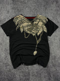 (rare) 2000s affliction x ozzy osbourne chrome shirt (M)