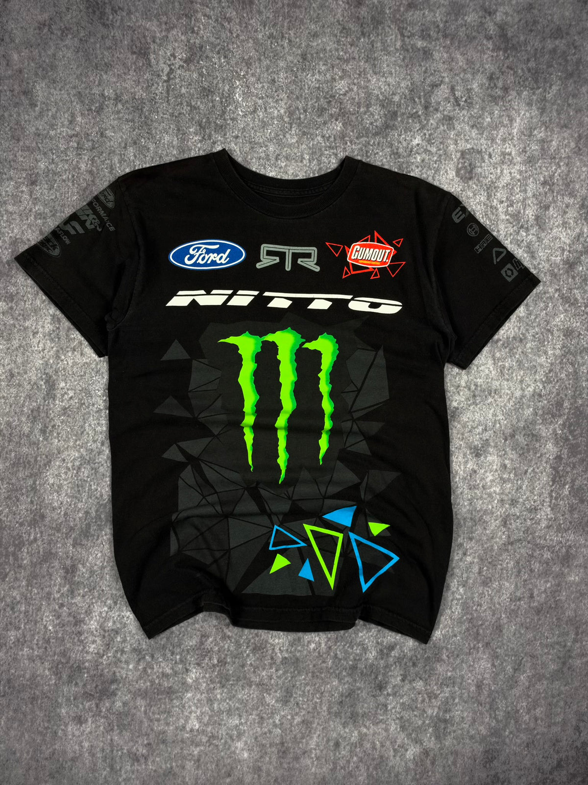 (RARE) 2000s MONSTER ENERGY x GITTIN SHIRT (S)