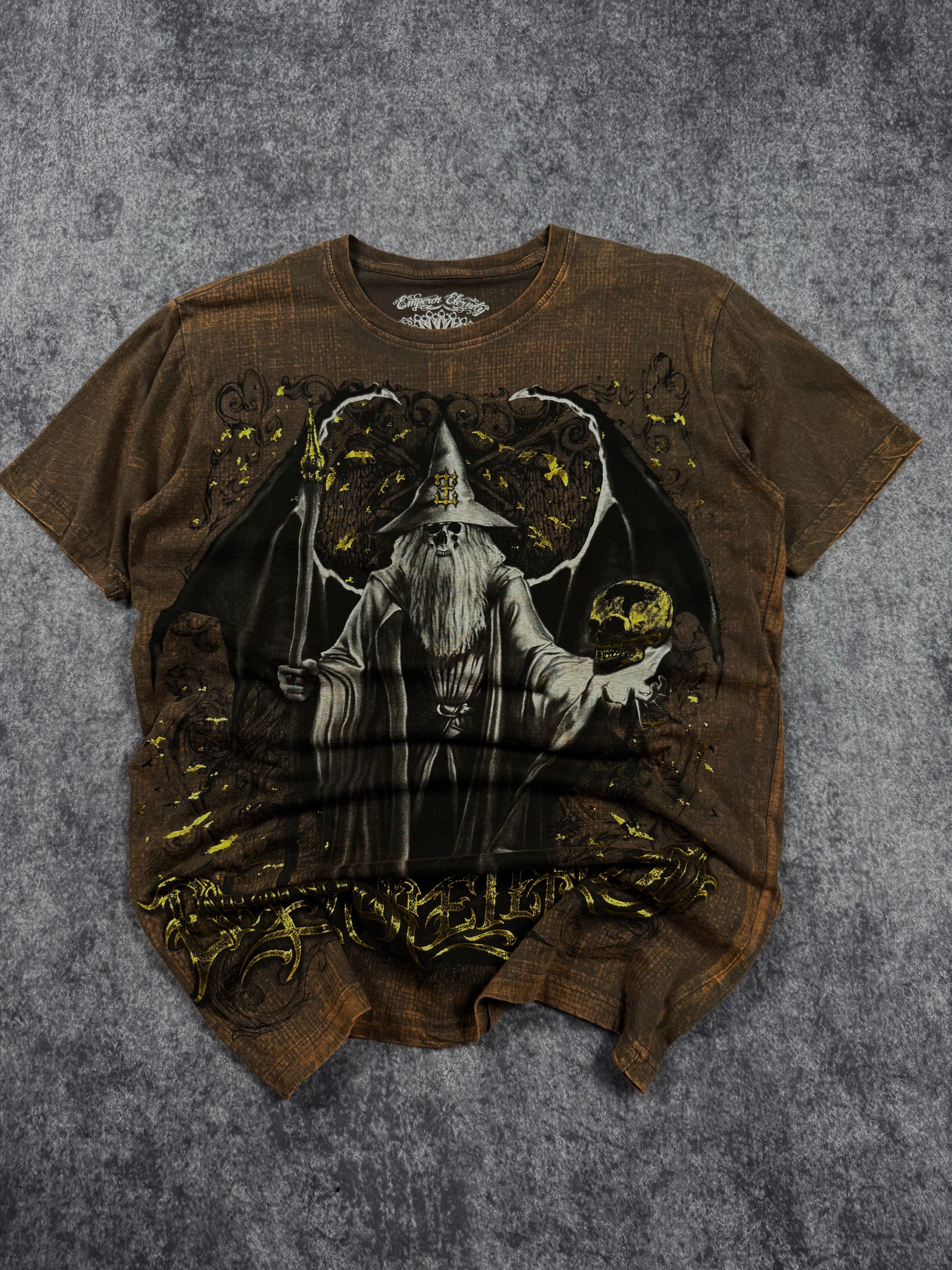 (rare) 2000s emperor eternity chrome shirt (M)