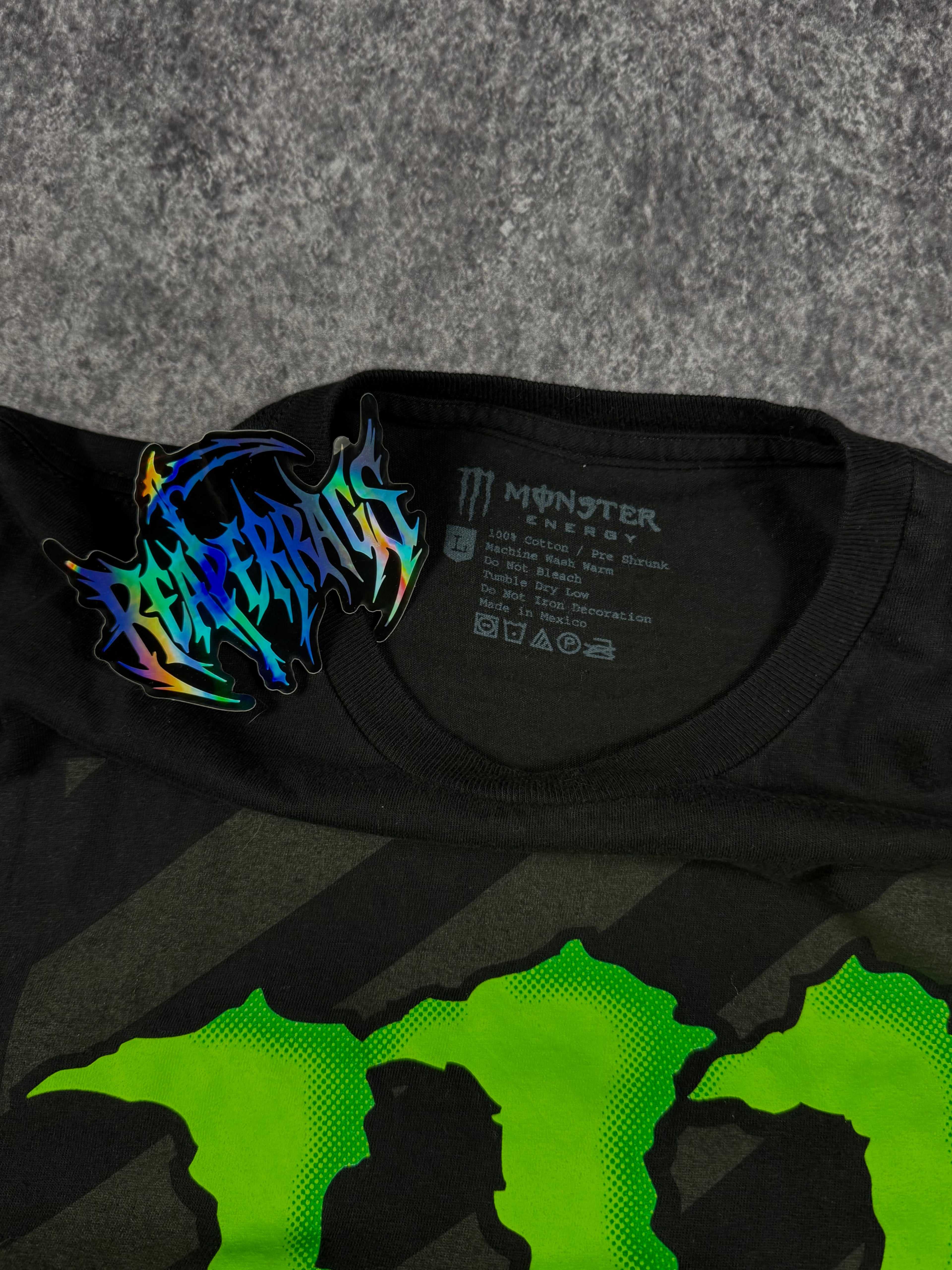 (rare) 2000s monster energy shirt (L)