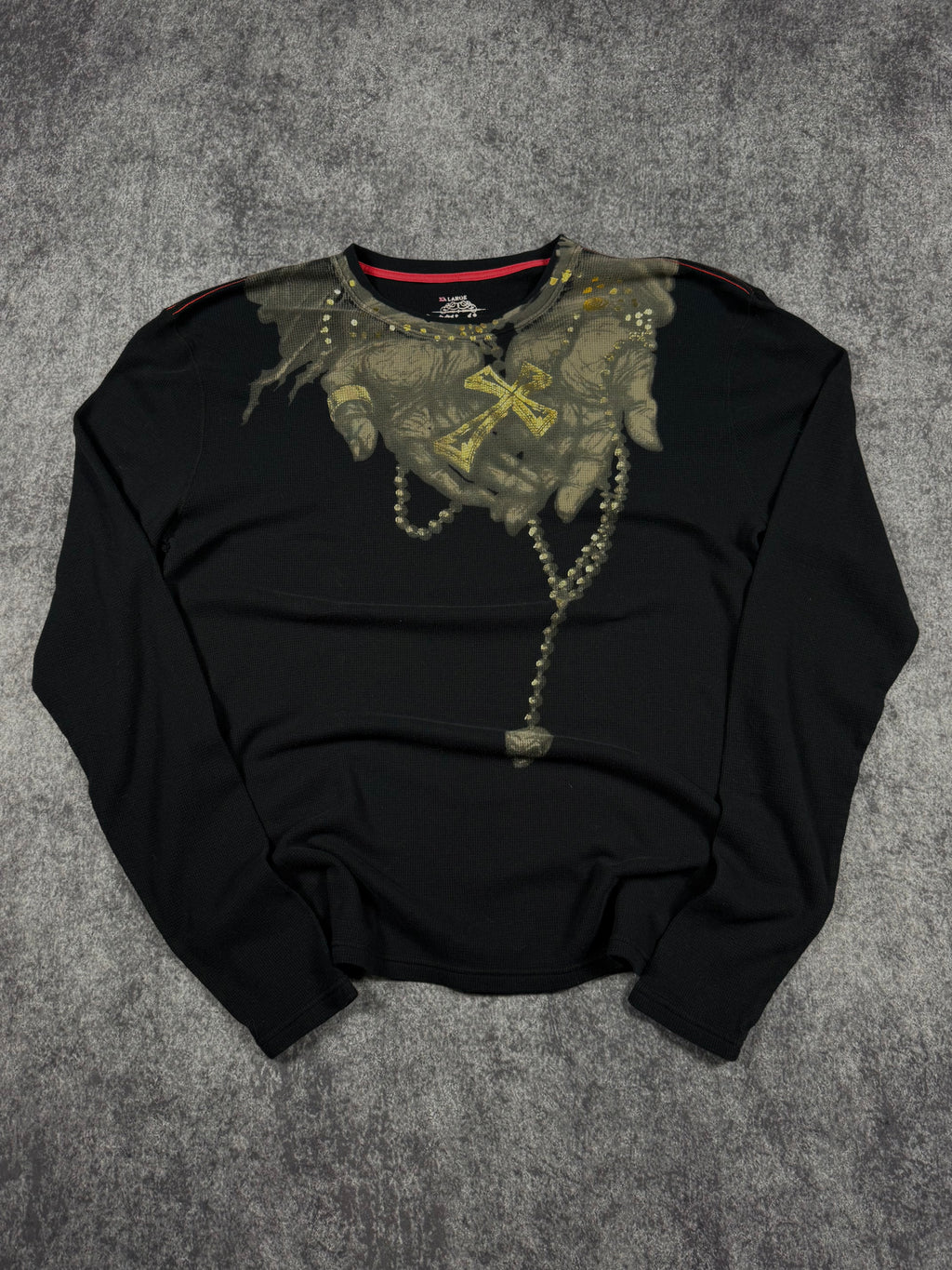 (rare) 2000s affliction x ozzy osbourne thermal (XL)