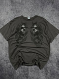 2000s tribal skull shirt (L)