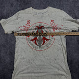 (rare) 2000s affliction rhinestone shirt (M)