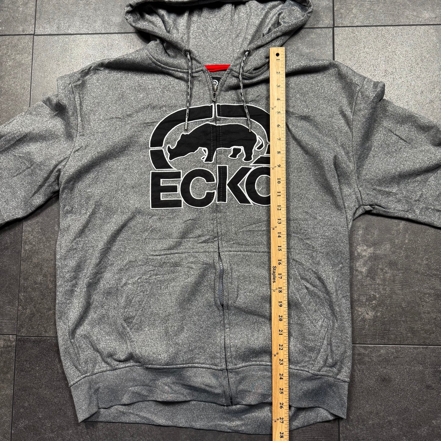 Y2K Ecko Unltd. Zip-Up Hoodie (M)