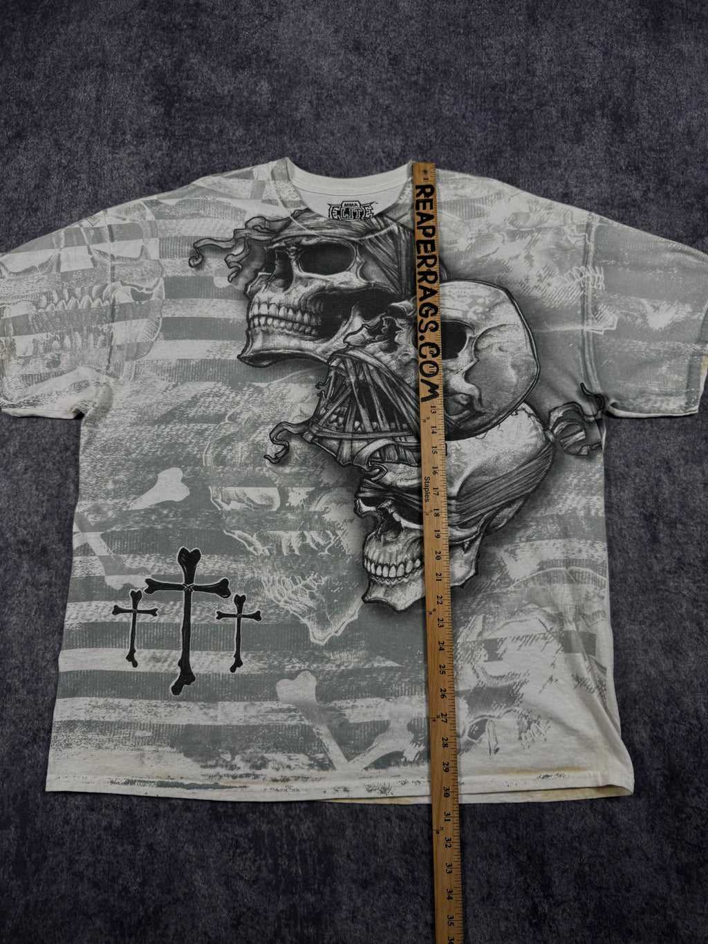 (rare) 2000s mma elite shirt (XXL)