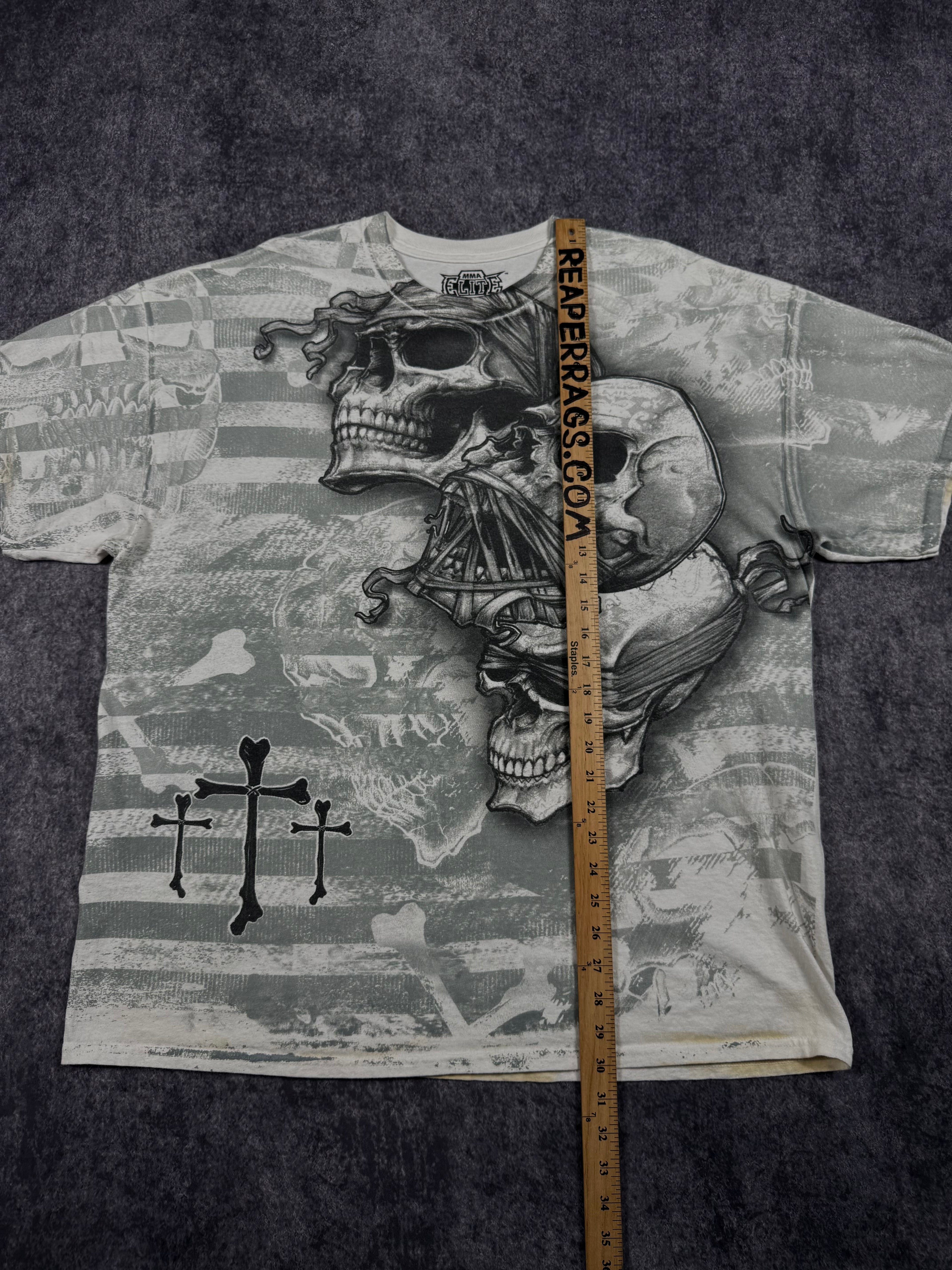 (rare) 2000s mma elite shirt (XXL)