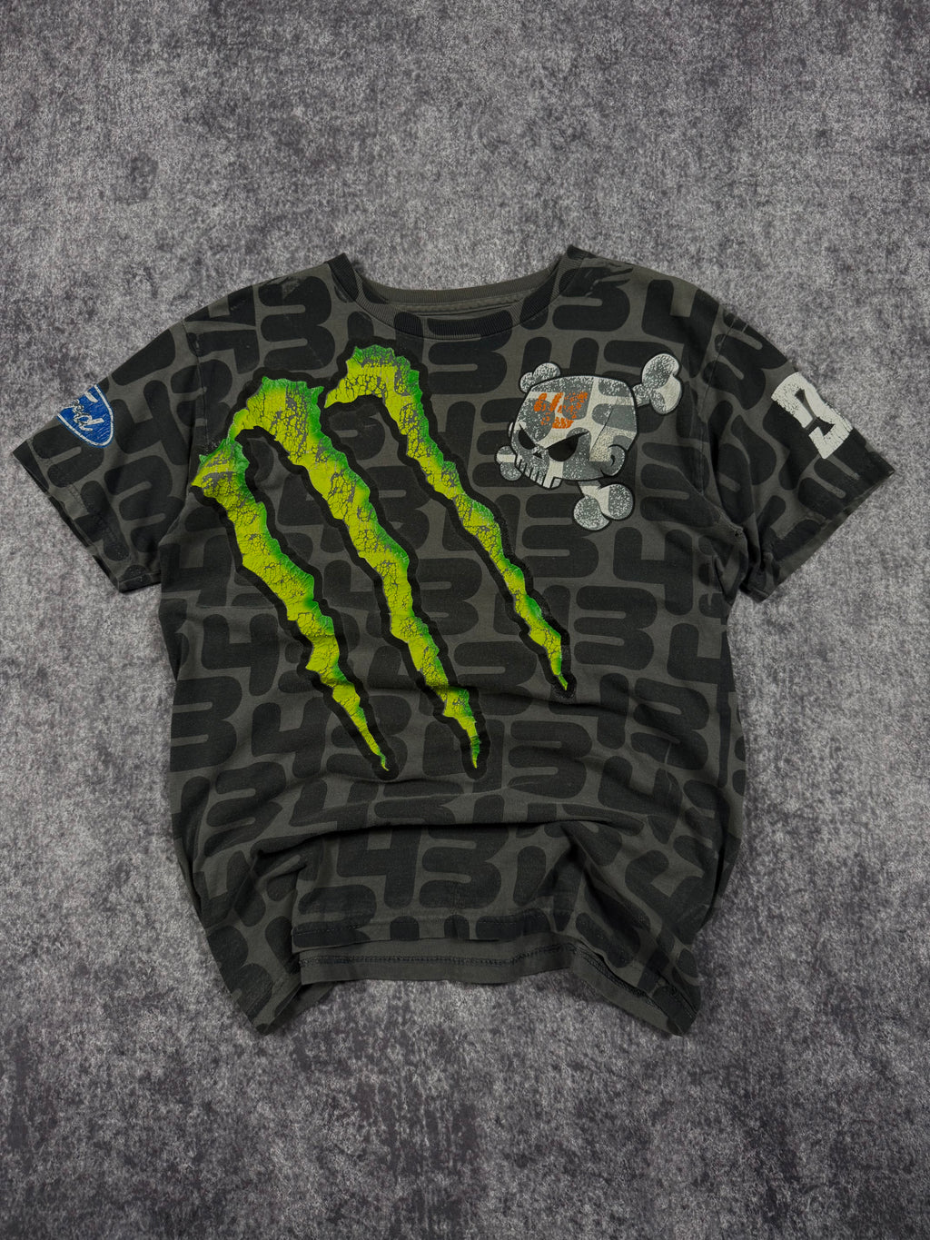 (rare) 2000s monster energy x ken block shirt (S)