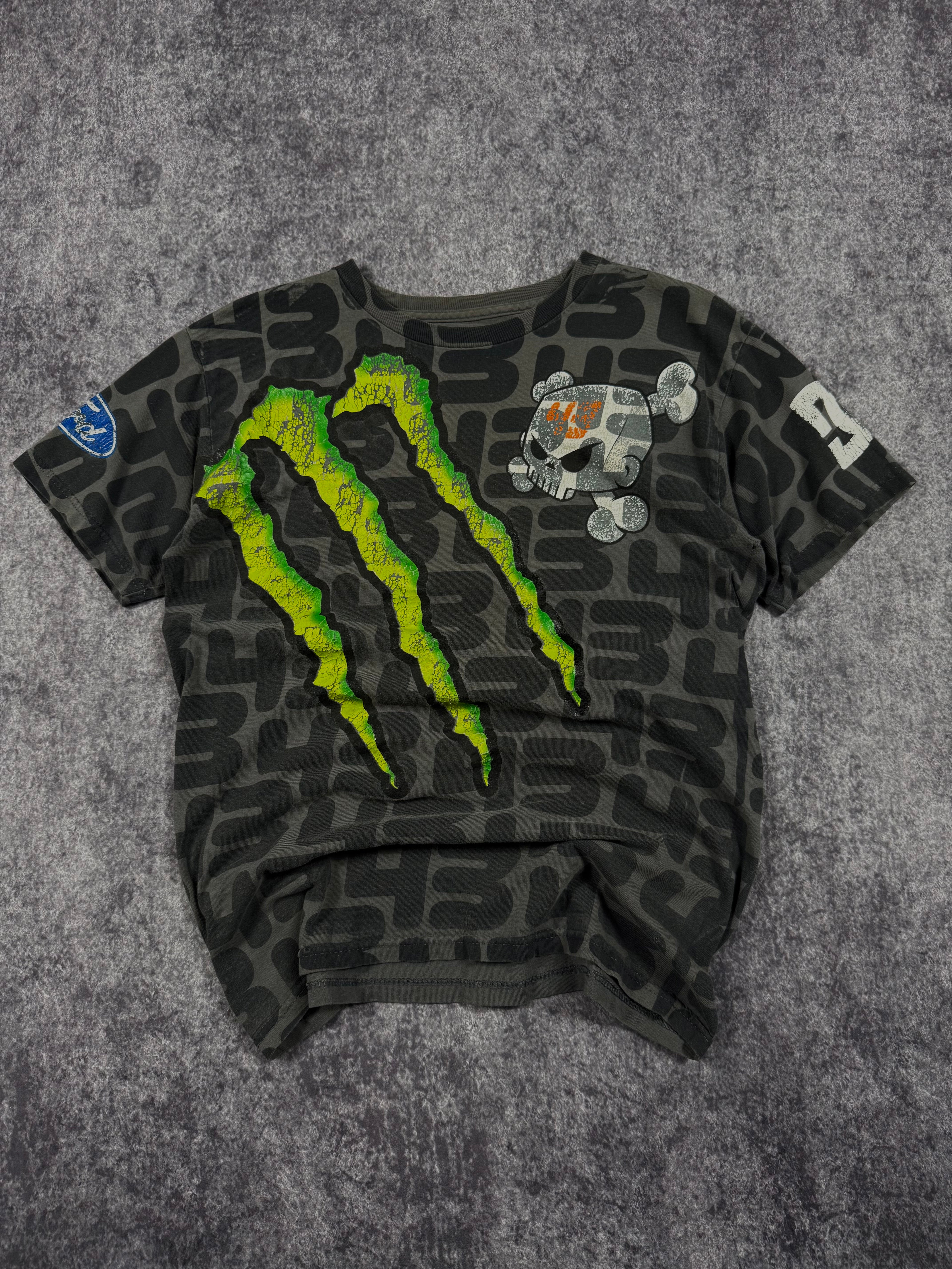 (rare) 2000s monster energy x ken block shirt (S)