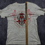 (rare) 2000s affliction rhinestone shirt (M)
