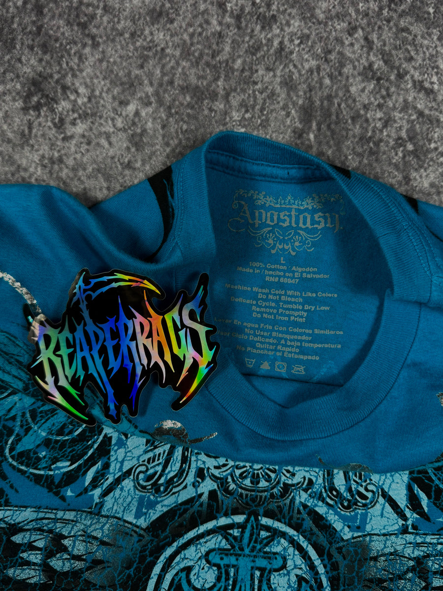 (rare) 2000s apotasy chrome shirt (L)