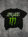 (rare) 2000s monster energy x fox racing shirt (S)
